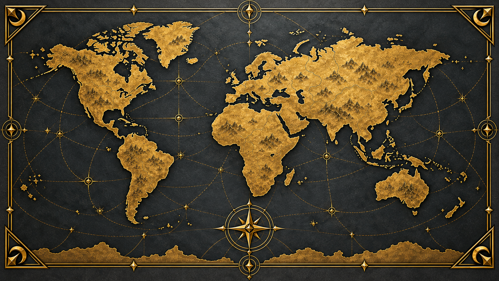 Mapa del mundo con las civilizaciones de Bellum Imperia